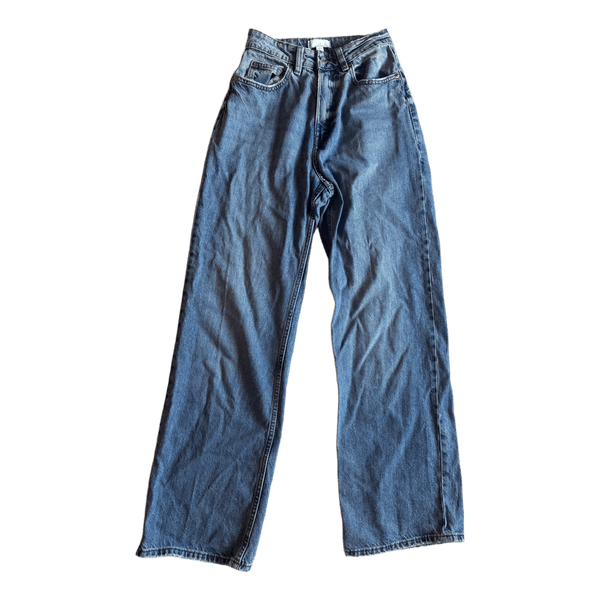 Blue H&M wide-leg jeans