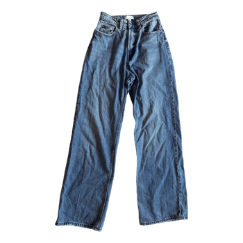 Blue H&M wide-leg jeans