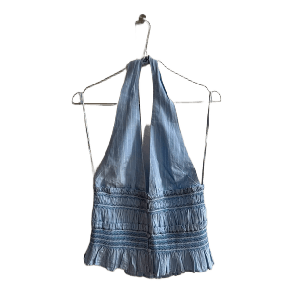 Lyseblå halterneck top