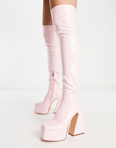 Platform Heel Boots