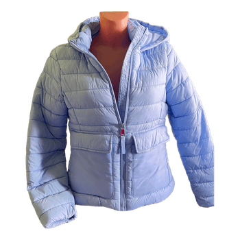 Light blue quilted jacket