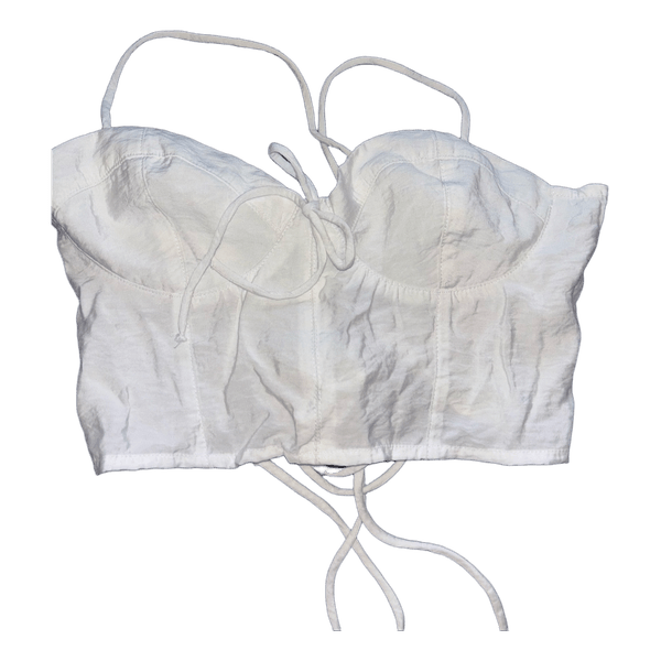 White crop top