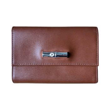Longchamp Le Roseau leather wallet