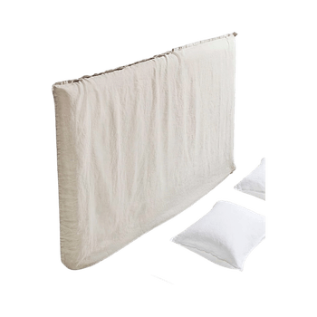 Vaalea sängynpäädyn päällinen