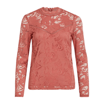 Red blouse dusty cedar