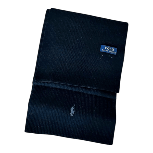 Musta neulottu huivi, Polo Ralph Lauren
