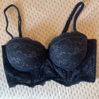 Blue lace longline bra - Intimissimi