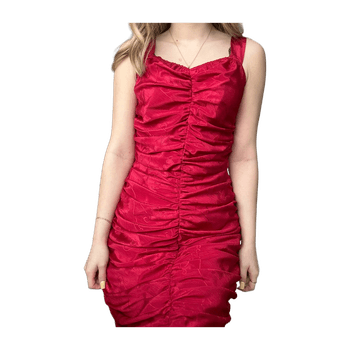 90s vintage ruched bodycon dress