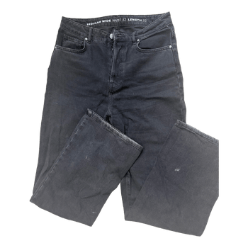 Mustat wide-leg farkut