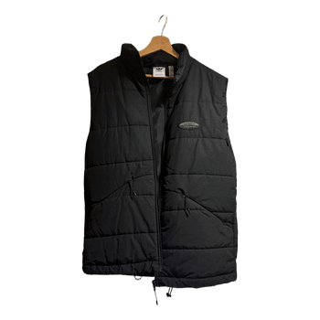 Adidas black quilted vest