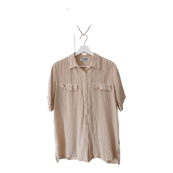 Beige silkkipaita