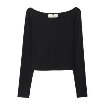 Black long-sleeve shirt