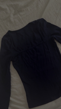 Navy long-sleeved top