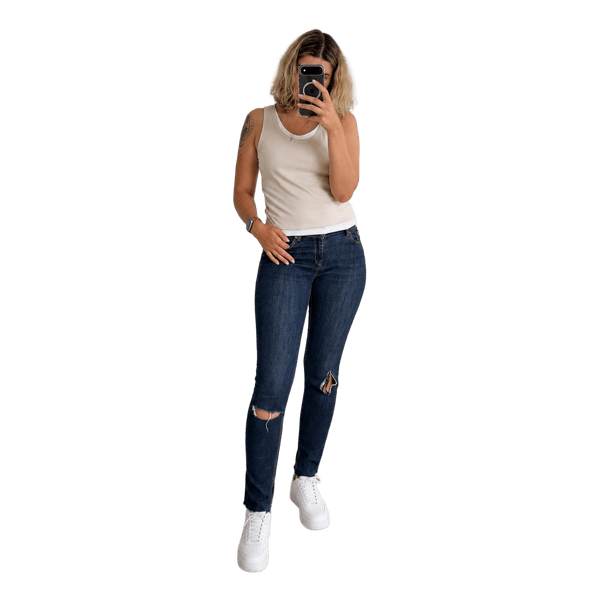 Lindex Ripped blue jeans