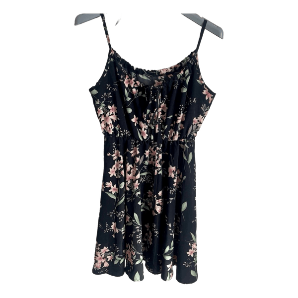 Black floral sundress