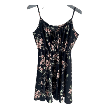 Black floral sundress
