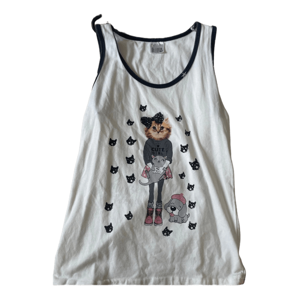 Nicoletta cat print tank