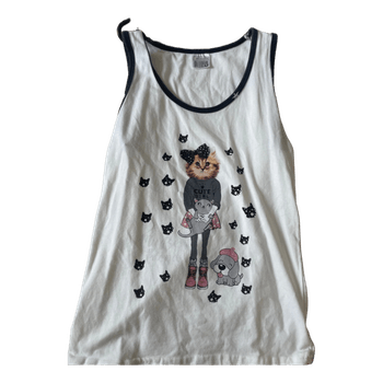 Nicoletta cat print tank