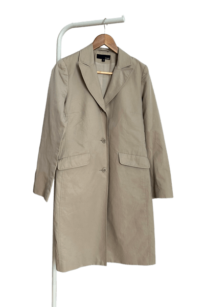 Vintage H&M beige cotton blend trench coat
