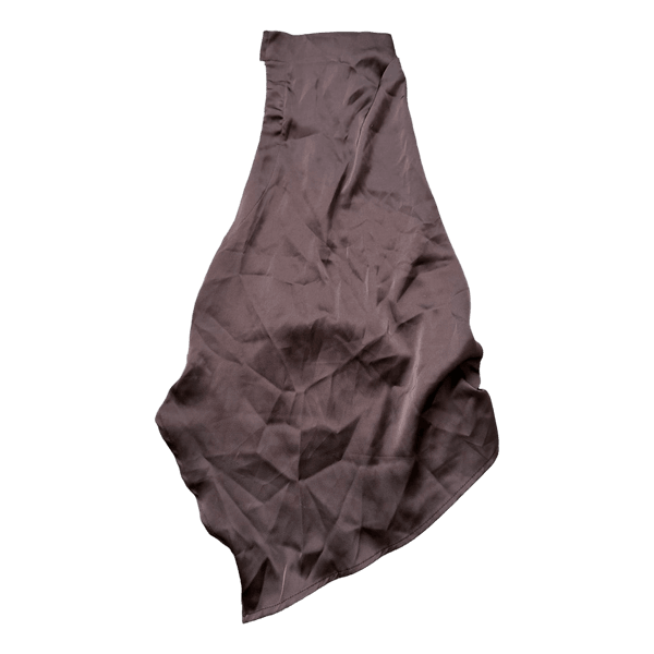 Brun satin halterneck top