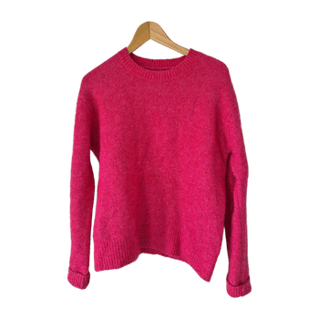 Pink knitted sweater