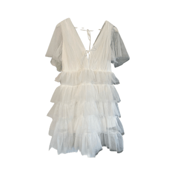 Bubbleroom valkoinen tyllimekko