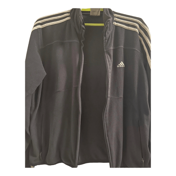 Adidas black fleece jacket