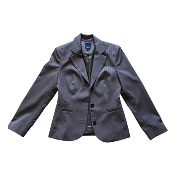 Brown pinstripe blazer