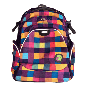 Coocazoo plaid school backpack