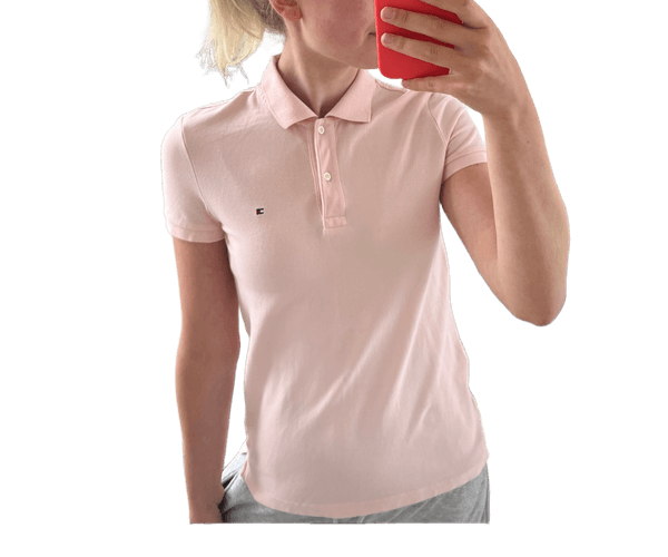 Vaaleanpunainen Tommy Hilfiger pikeepaita