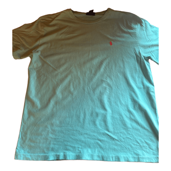 Polo Ralph Lauren Crewneck T-Shirt Mint Green Red Pony Logo Men's Size L
