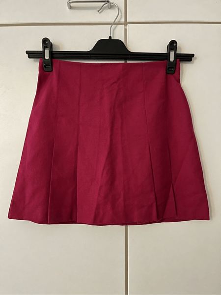 Wool mini skirt