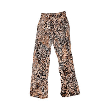 Beige leopardikuvioiset housut