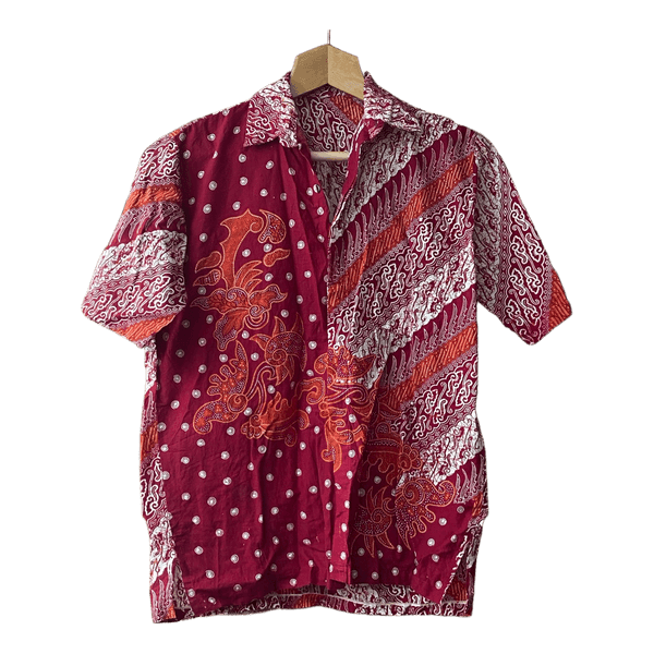 Vintage Button-up Batik t-shirt