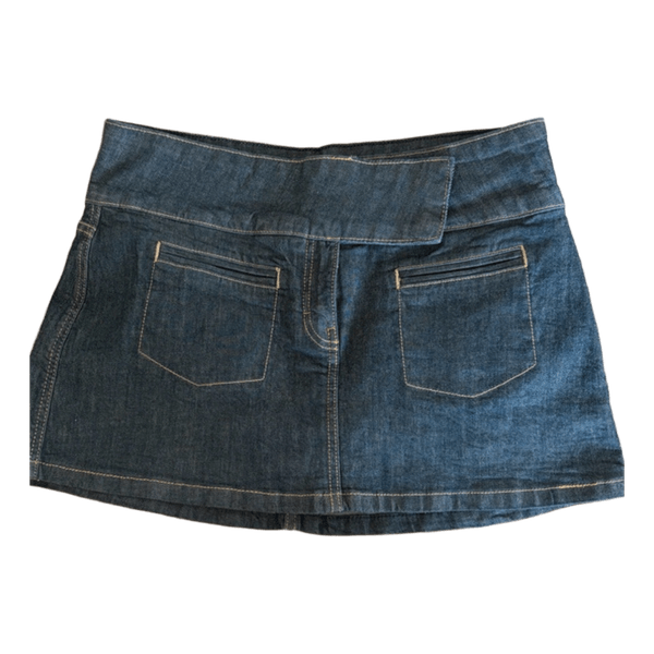 Bershka denim mininederdel