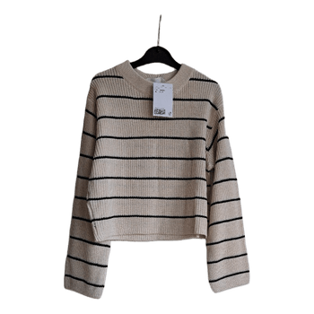 Beige striped sweater