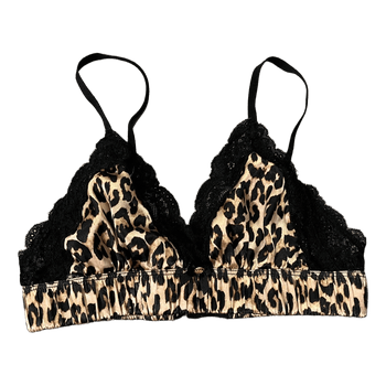 Leopardikuvioiset bralette-rintaliivit