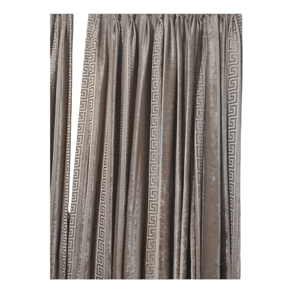 Thick velvet curtains. Protection from sun