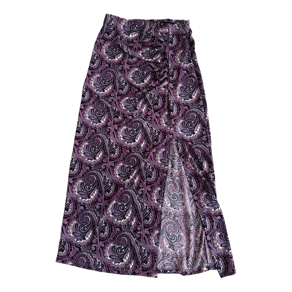 Violetti kuviollinen maksihame