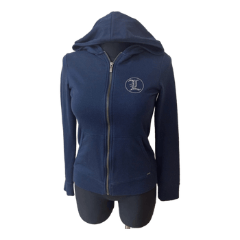 Navy blue zip hoodie