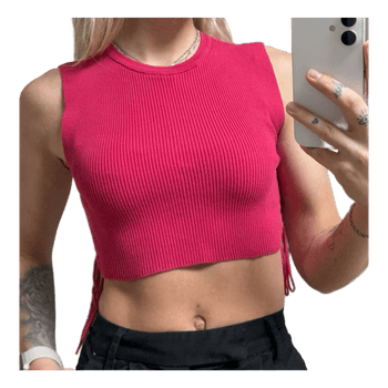 Pinko ribitud top