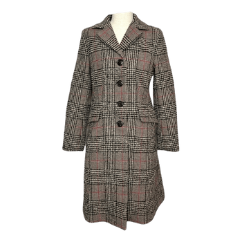 Sandro plaid wool coat
