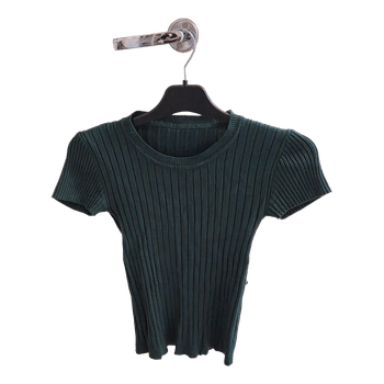 Dark green ribbed top