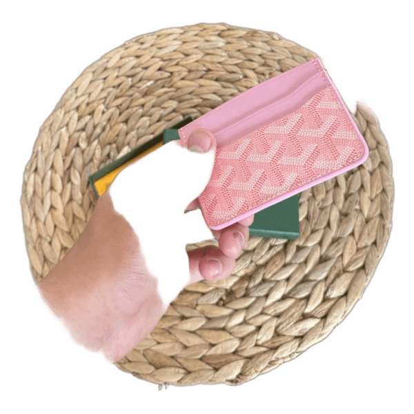 Pink card holder