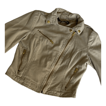 Beige zip jacket