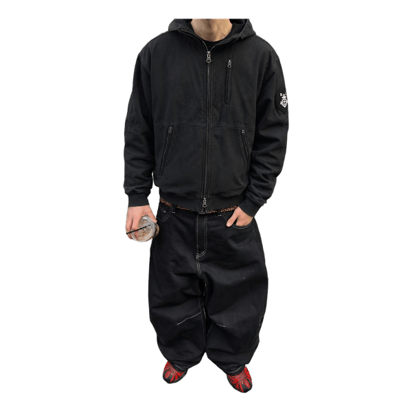 Black zip hoodie jacket