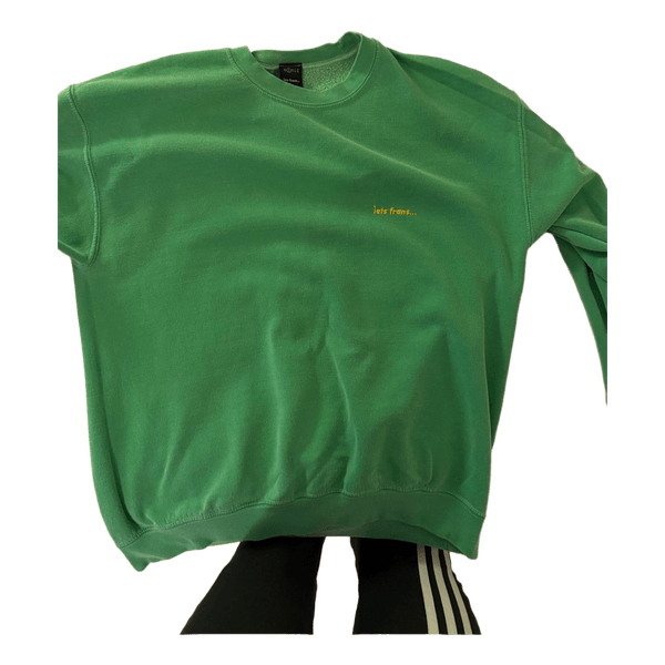 Grøn sweatshirt fra iets frans