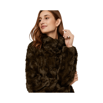 Veromoda oliivinvihreä turkistakki S