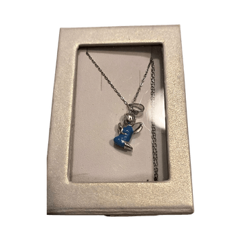 Classic hopeinen enkeli kaulakoru