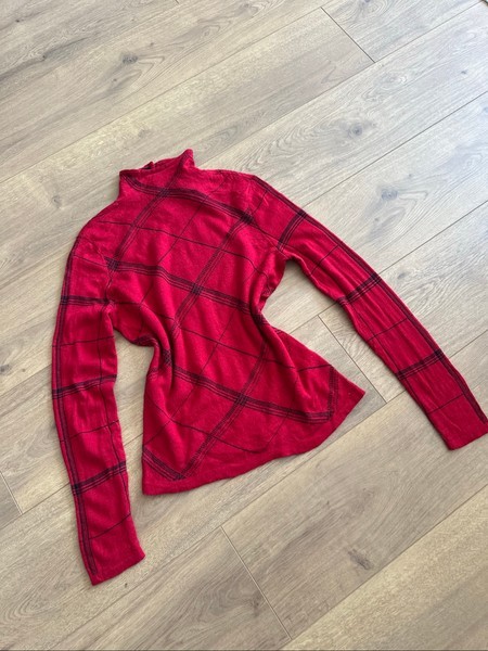 Ralph Lauren Red plaid sweater